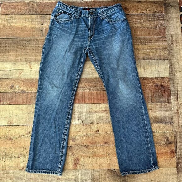 Ariat FR Low Rise M4 Boot Cut Jeans - Mens Size 34x35 - Picture 1 of 12